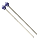 Mike Balter Medium Blue Cord Pro Vibe Mallets - Birch